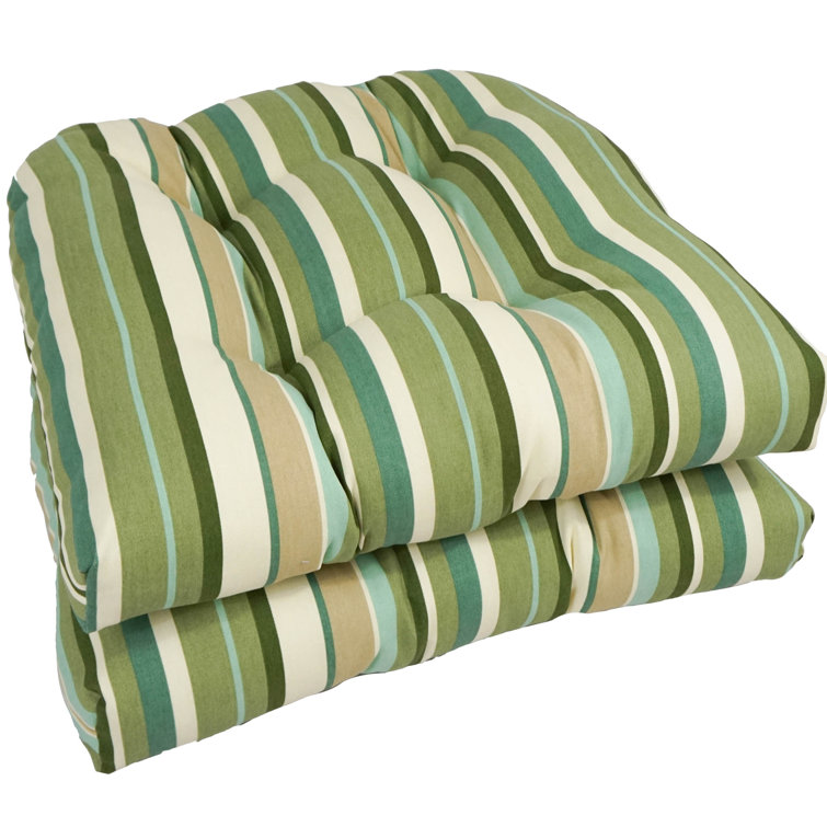 Alcott Hill® Stripe Indoor/Outdoor Dining Chair Cushion Wayfair.ca